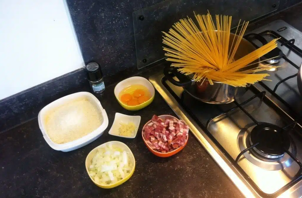Pasta Carbonara - Voorbereiding