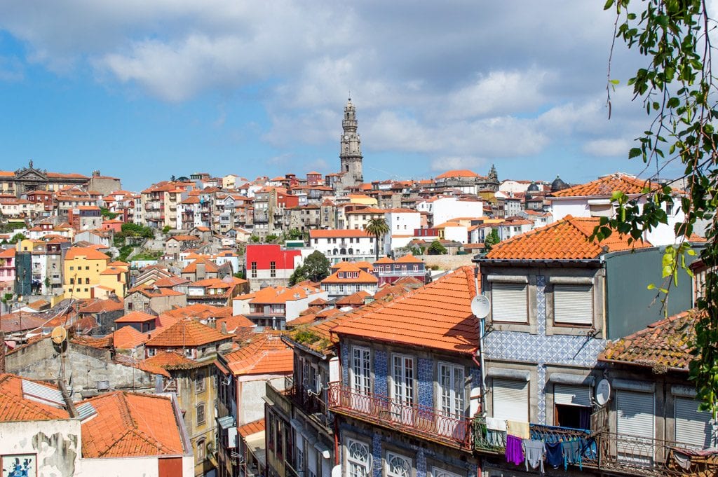 Uitzicht op Porto