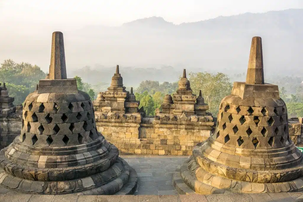 stupa's bij de borobudur