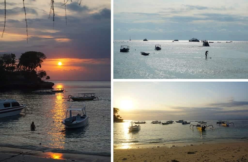 nusa lembongan zonsondergang