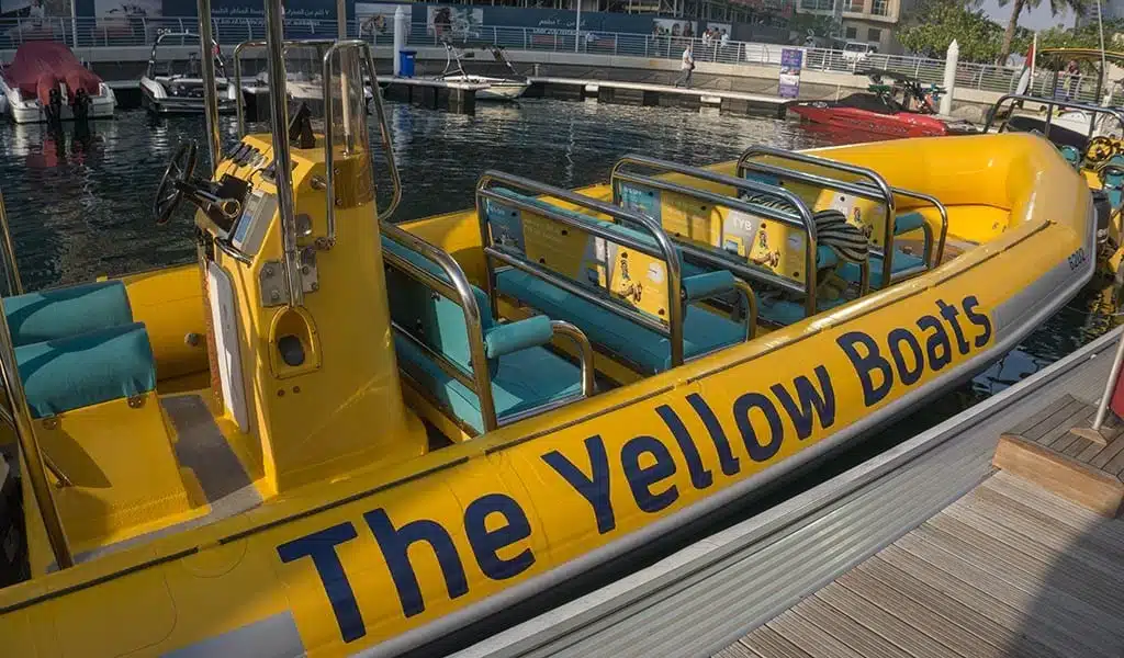 yellow boats dubai