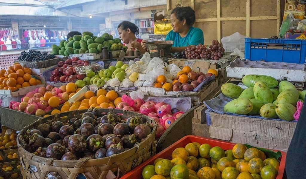 Fruit op Mark in Ubud