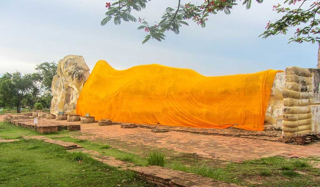 Liggende Buddha Ayutthaya