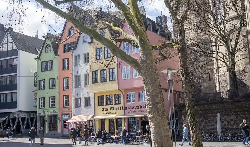 Gekleurde huisjes in Keulen