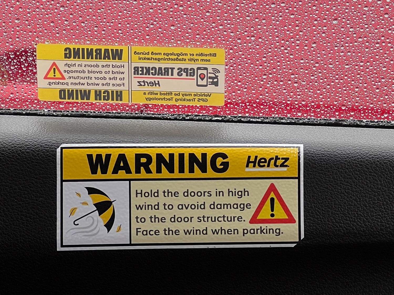 Autorijden in IJsland - waarschuwing wind