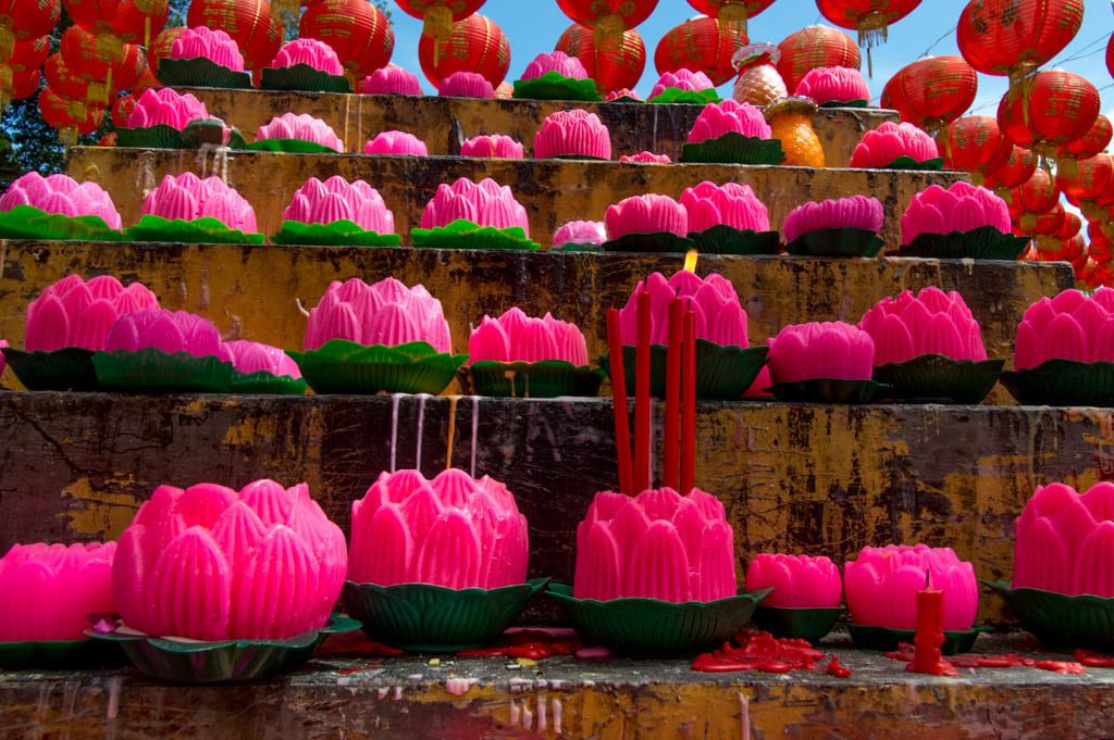Lotus Kaarsen voor Chinees Nieuwjaar