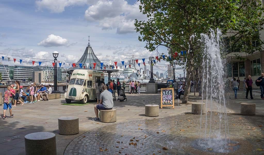 London Queens Walk Southbank