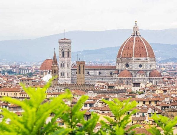 Uitzicht op de Duomo in Florence