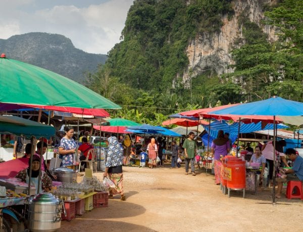 Markt bij Phang Nga