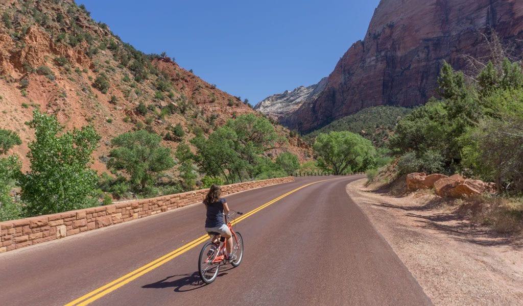 tips zion national park: huur een fiets