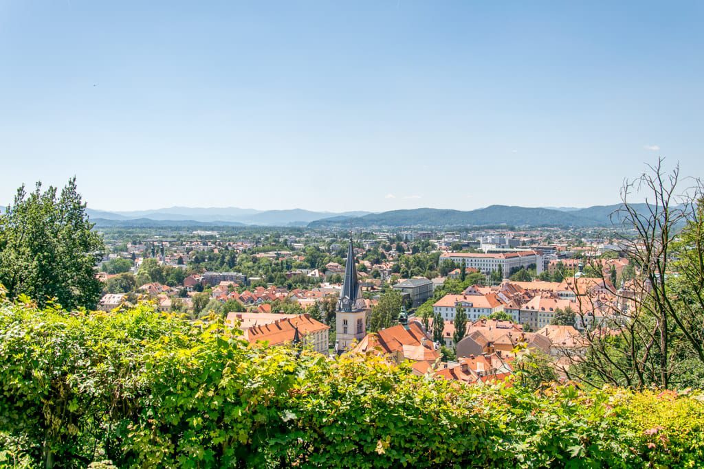 Uitzicht vanaf Ljubljana Castle
