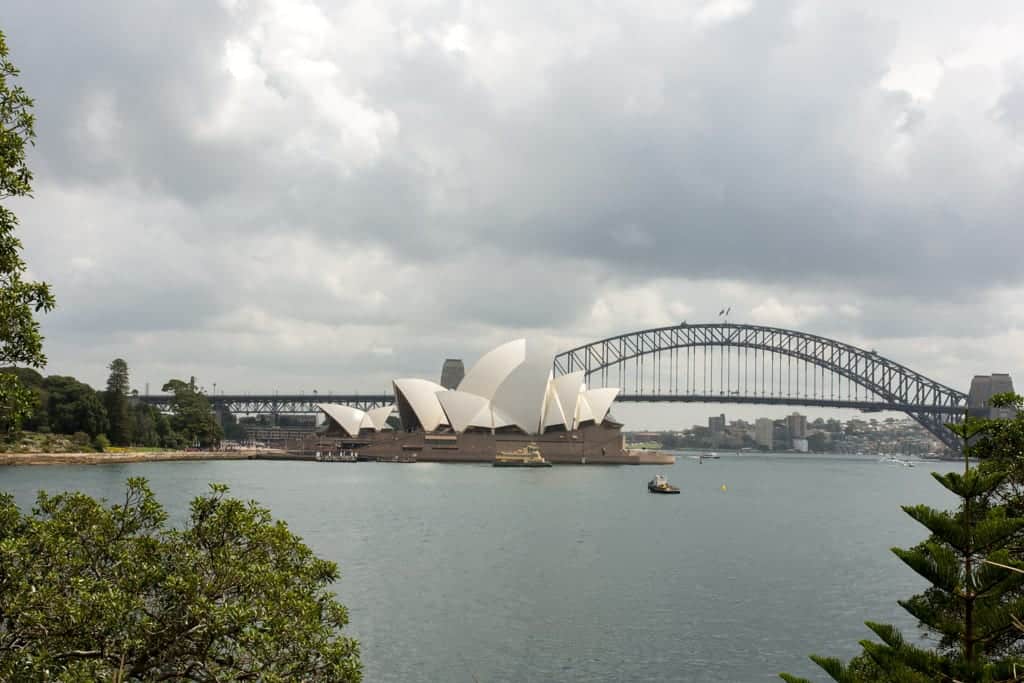 Uitzicht op het Sydney Opera House