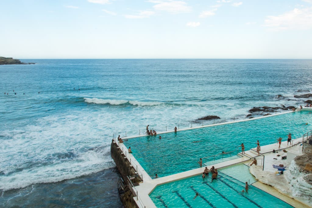 Zwembad bij Bondi Beach