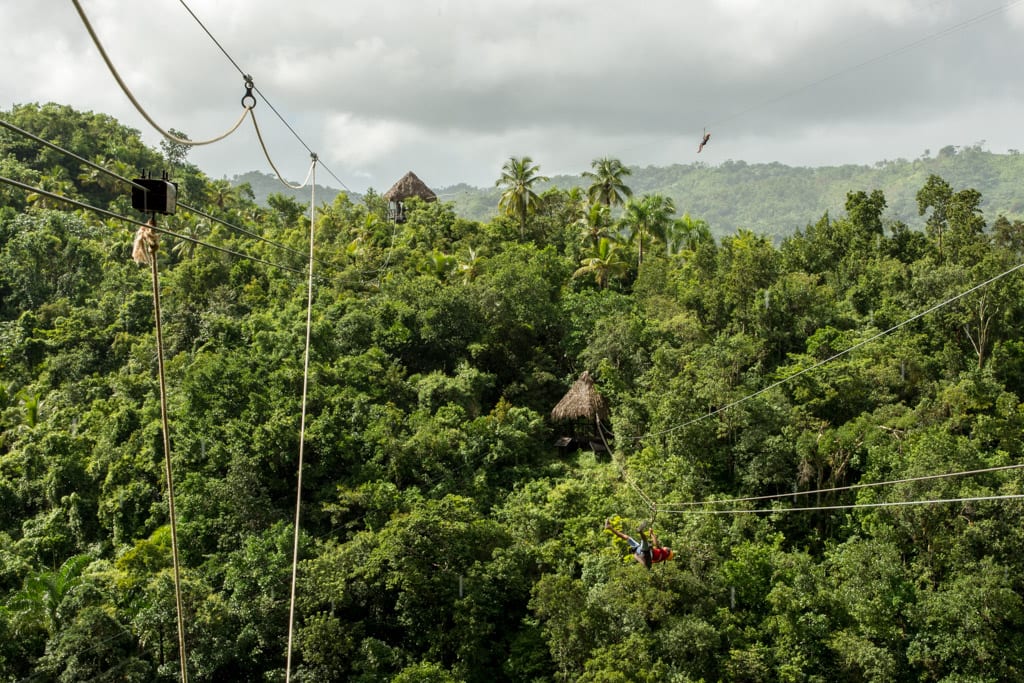 Zipline in de Dominicaanse Republiek