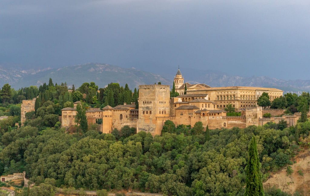 Uitzicht op Alhambra Granada