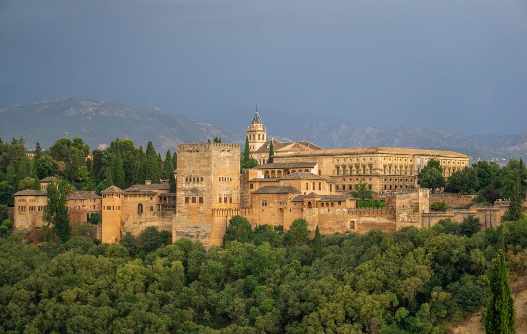 Uitzicht op Alhambra Granada