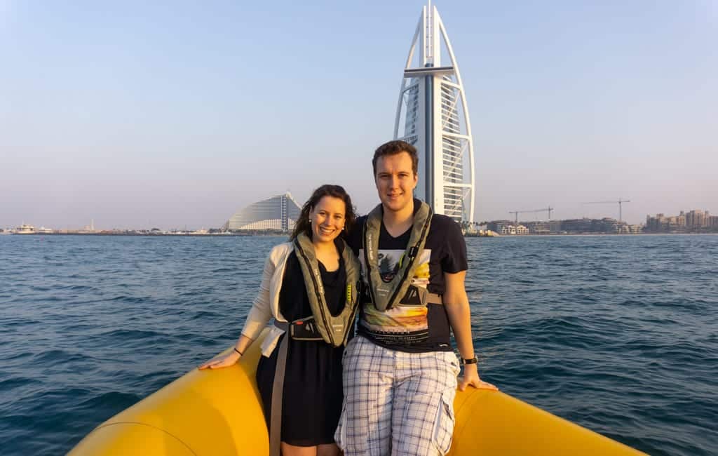 Yellow boats Dubai