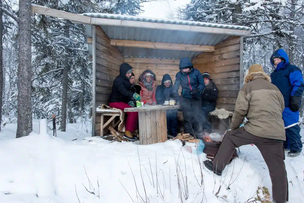 Winterbarbecue in Noorwegen