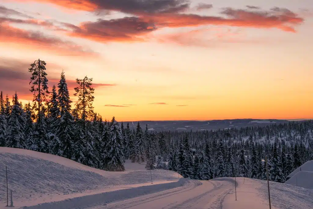 Zonsopkomst in Lapland