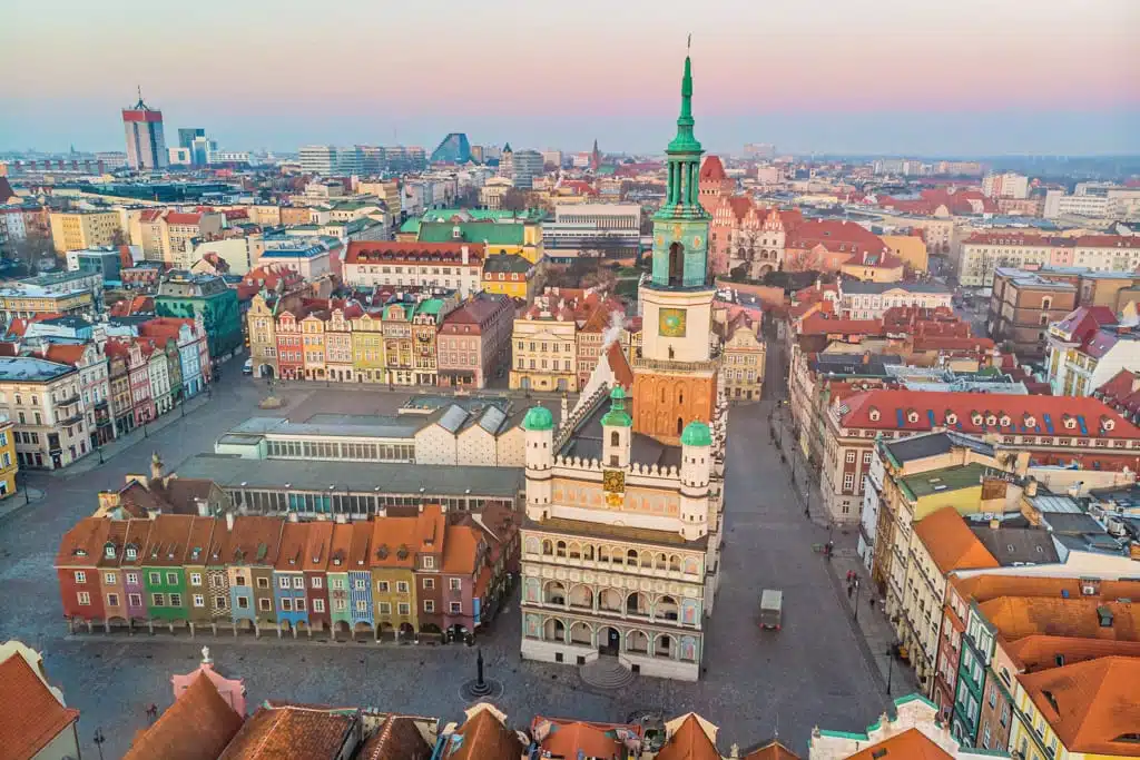 Uitzicht over Poznań