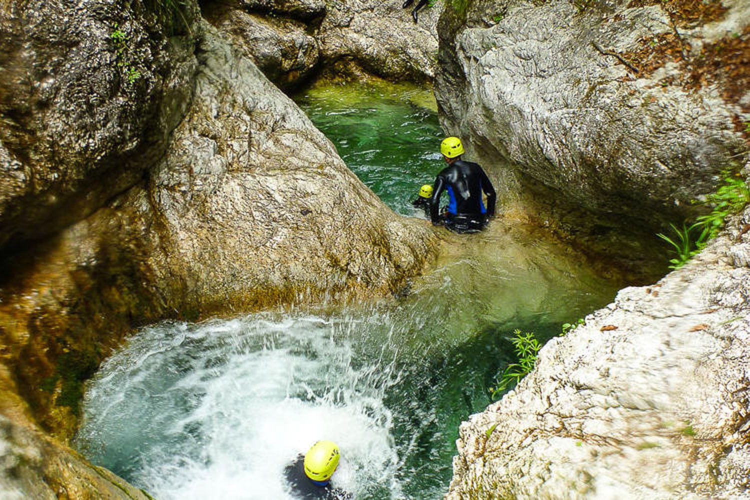 Canyoning Soca Slovenië
