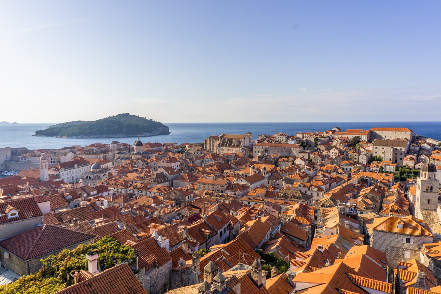 Dubrovnik stadsmuren oude centrum