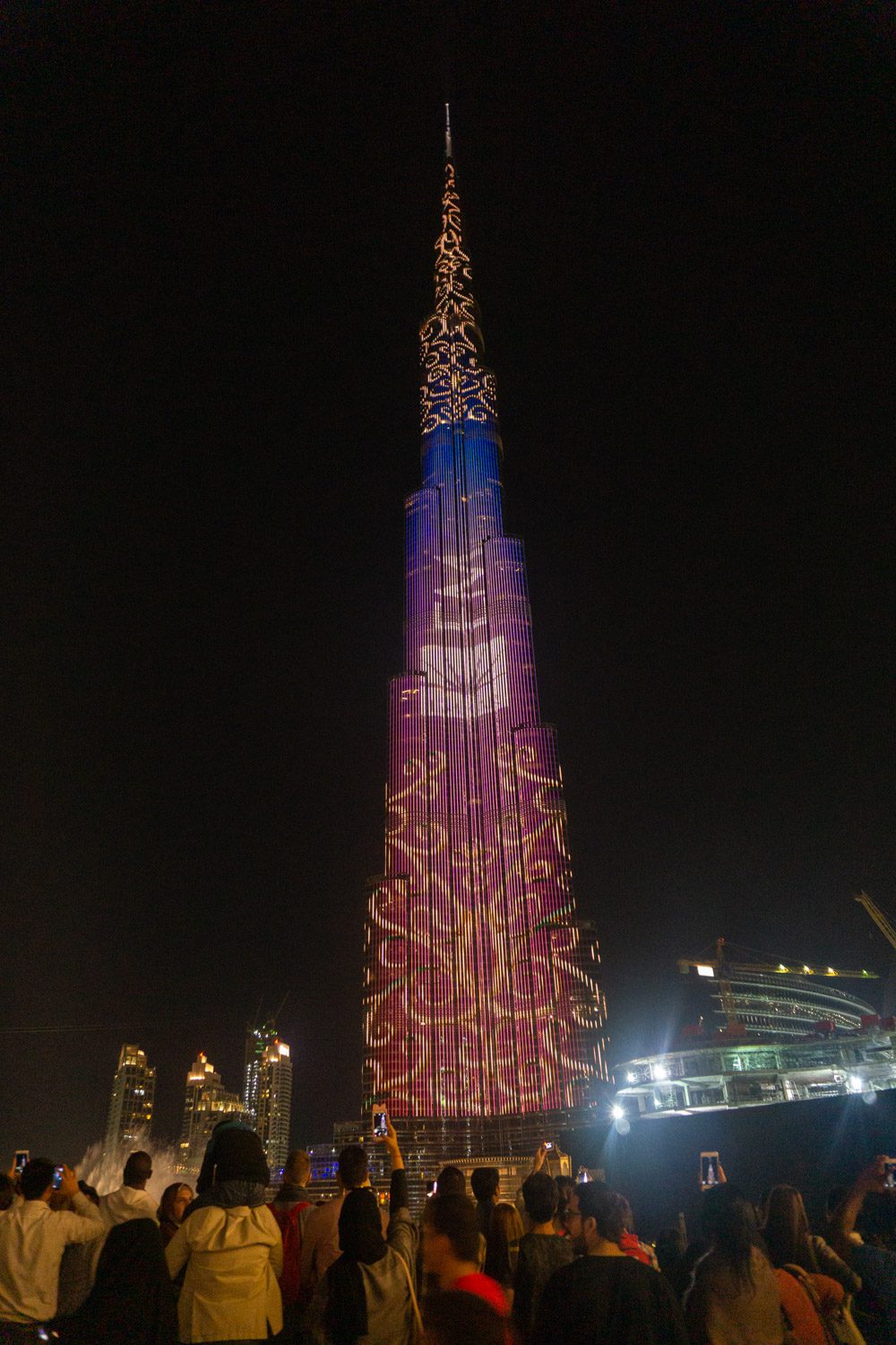 Doen in Dubai - Burj Khalifa 's avonds