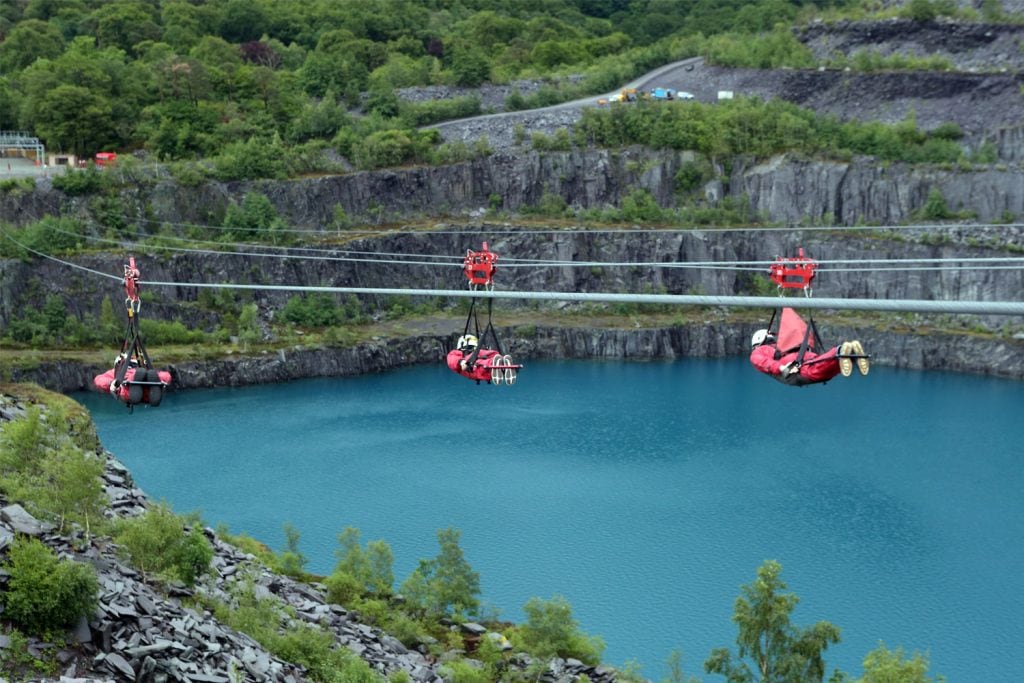 Ziplining in Wales