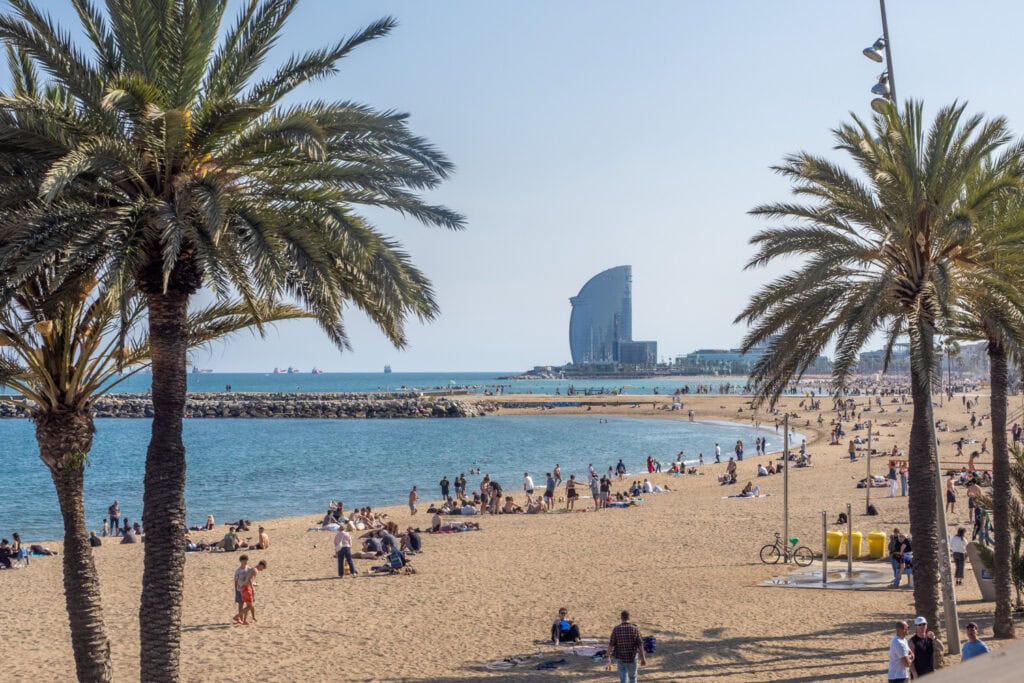 Barcelona met kinderen - Strand