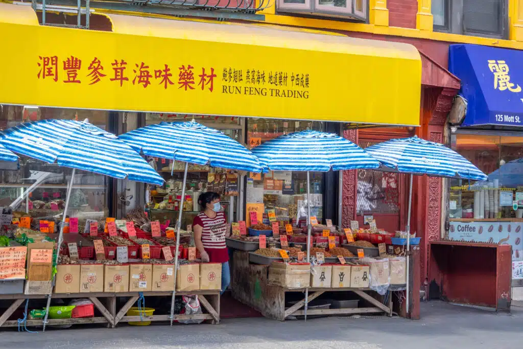 Markt in Chinatown - New York