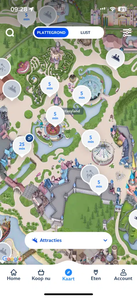 Disneyland app