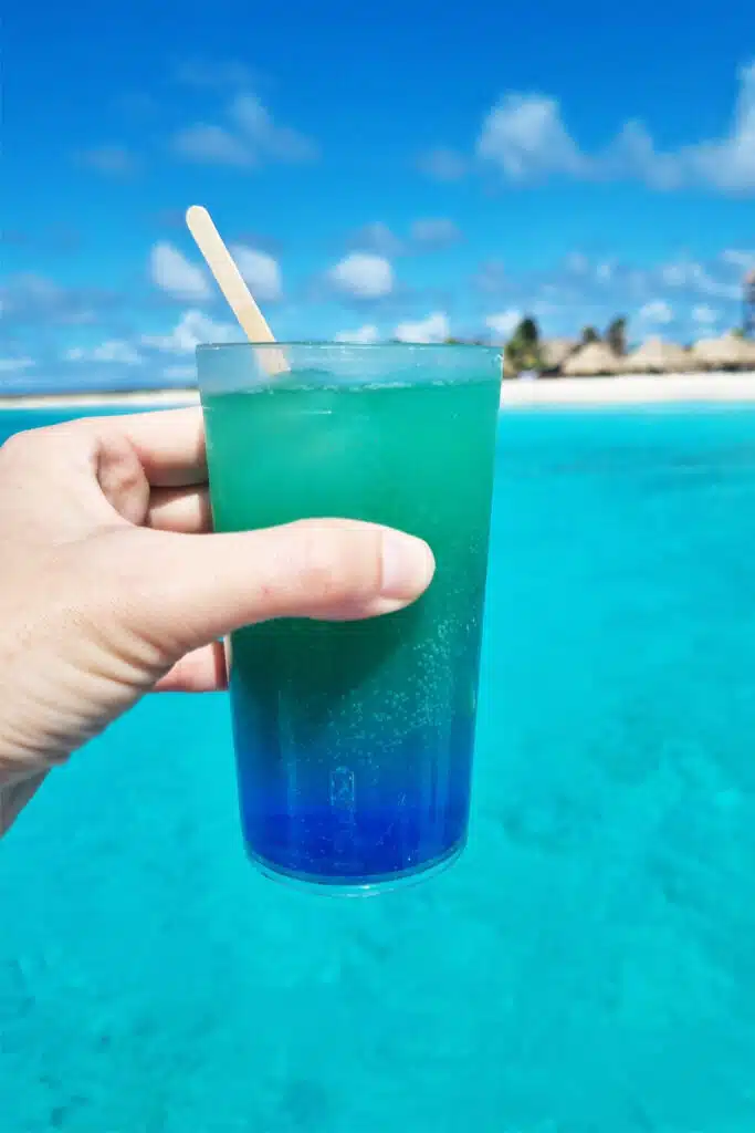 Cocktail met Blue Curaçao