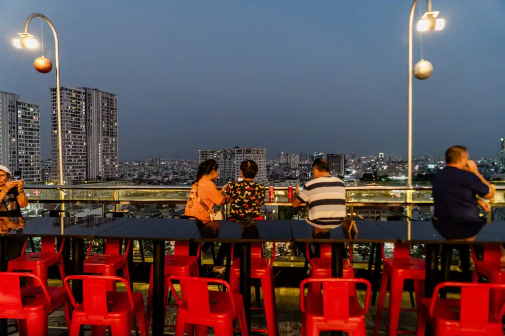 Rooftop bar HCMC