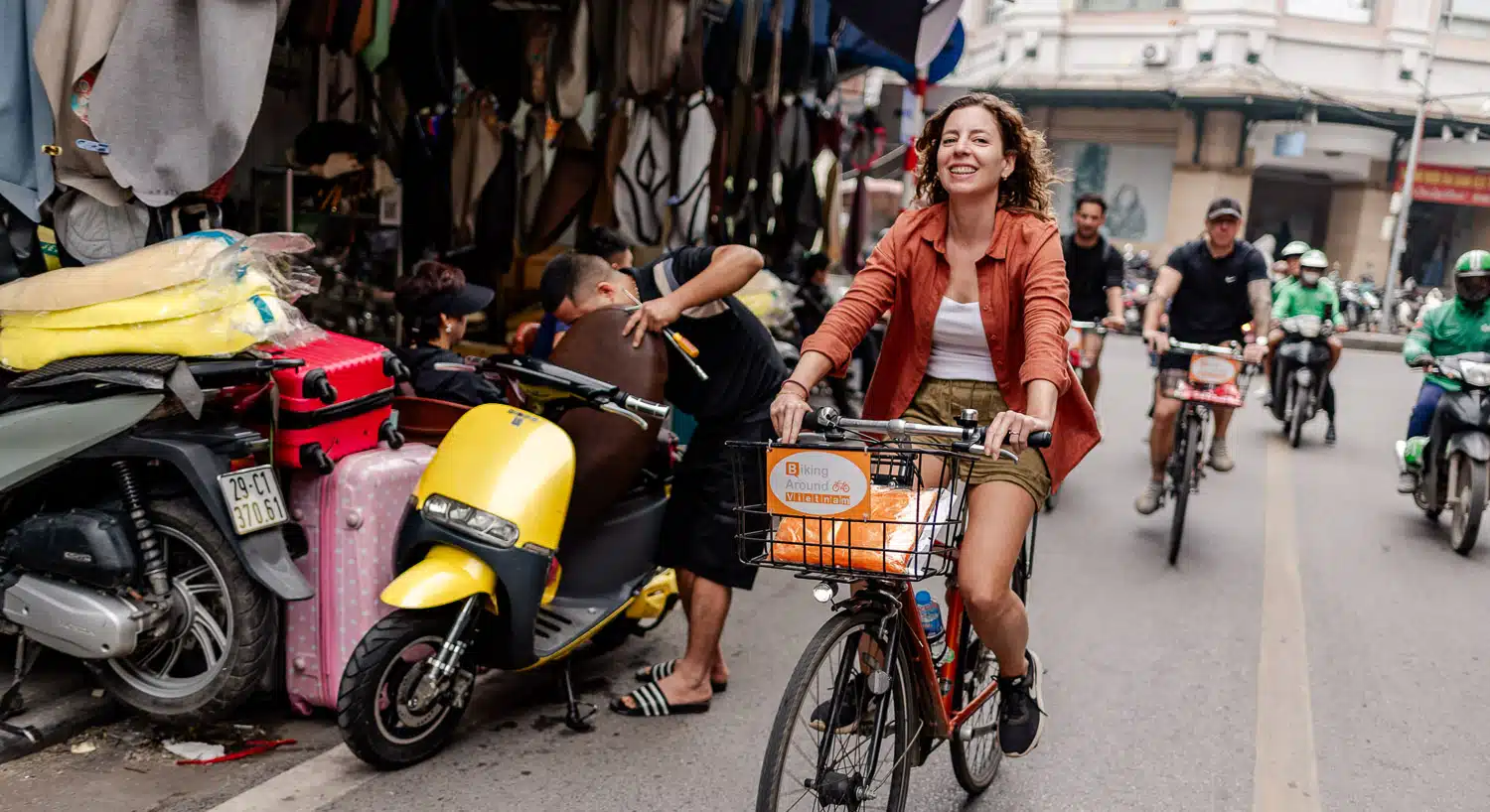 fietsen in Hanoi