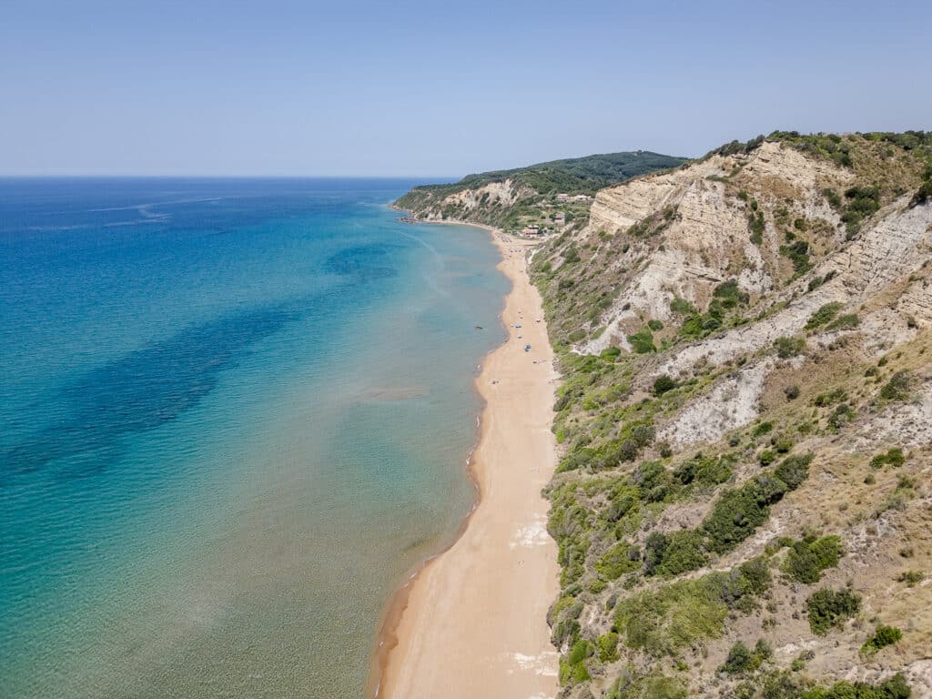 Stranden Zuiden Corfu