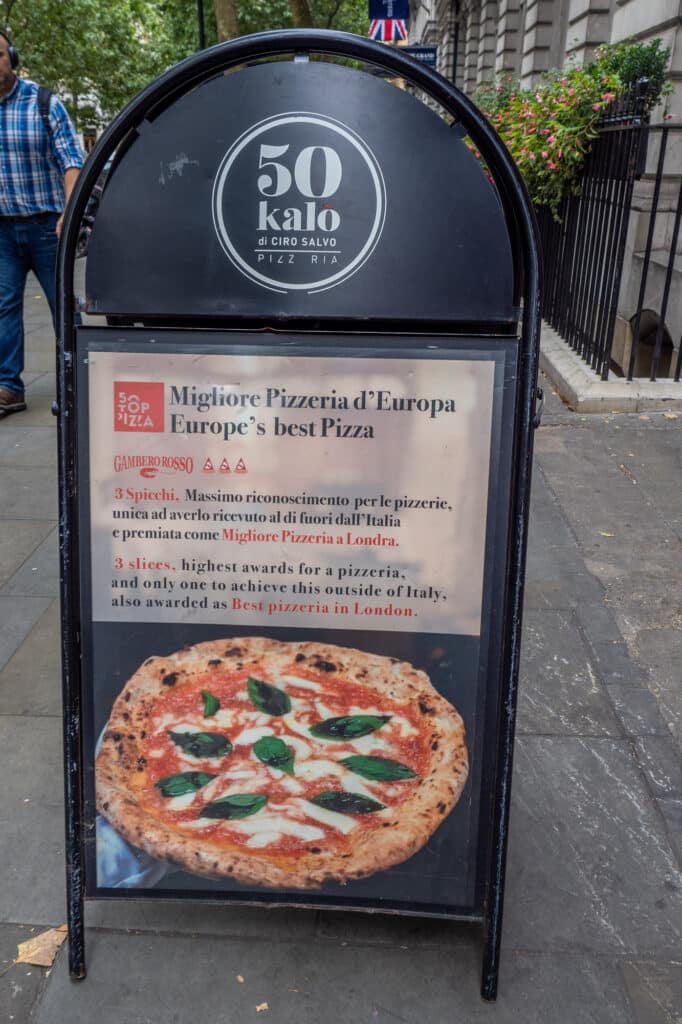 Eten in Londen - 50 Kalo