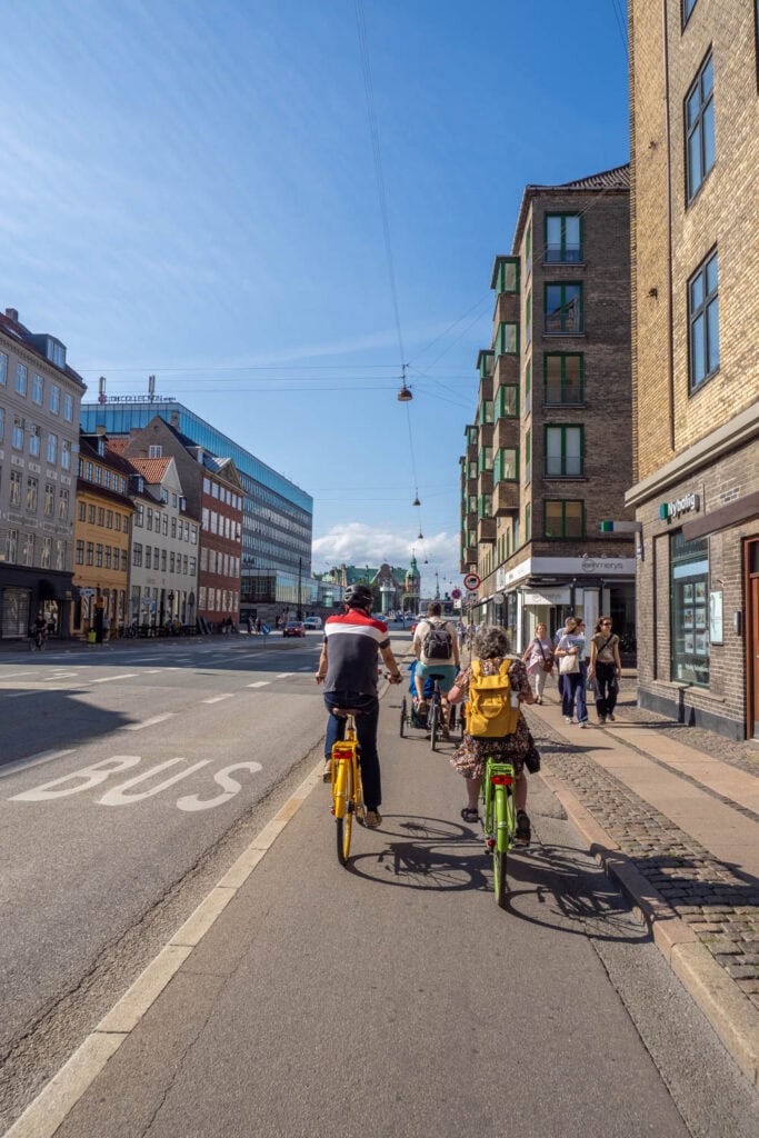 Fietsen in Kopenhagen onderweg