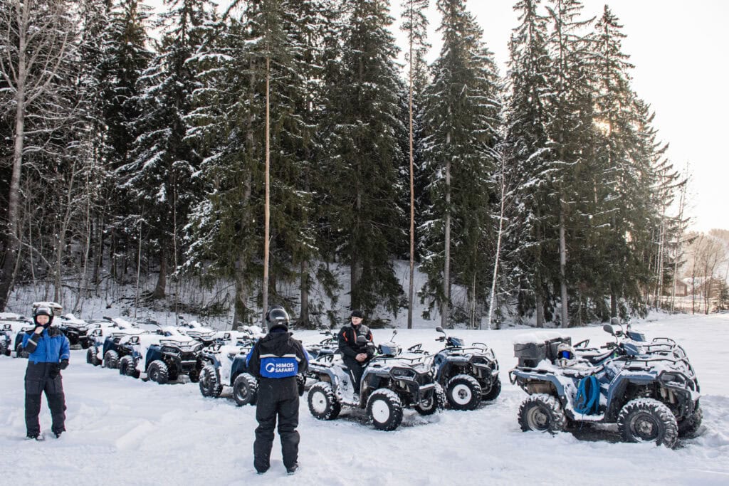 Sneeuwscooter rijden in Himos