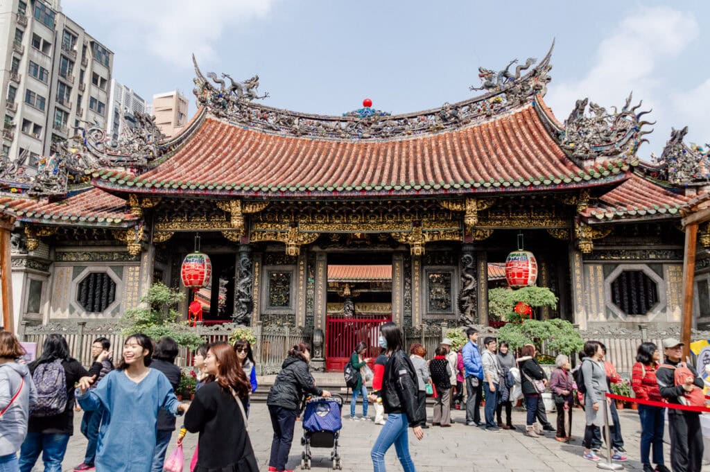 Lungshan Tempel in Taipei