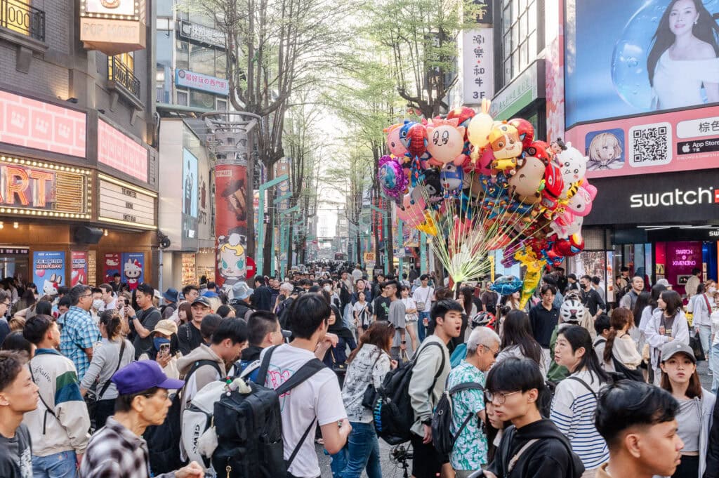 Ximending in Taipei