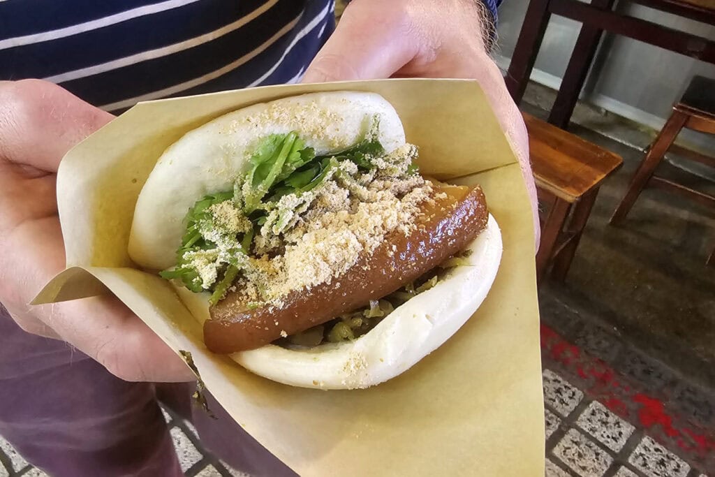 Gestoomde broodjes - eten Taiwan
