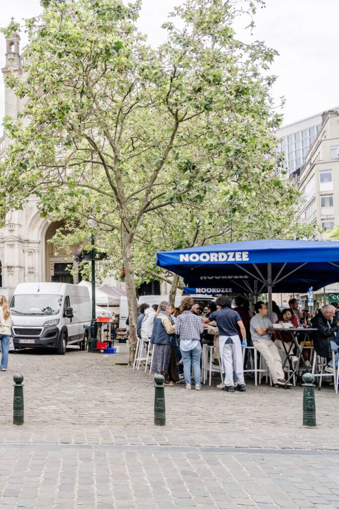 Mosselen eten Brussel
