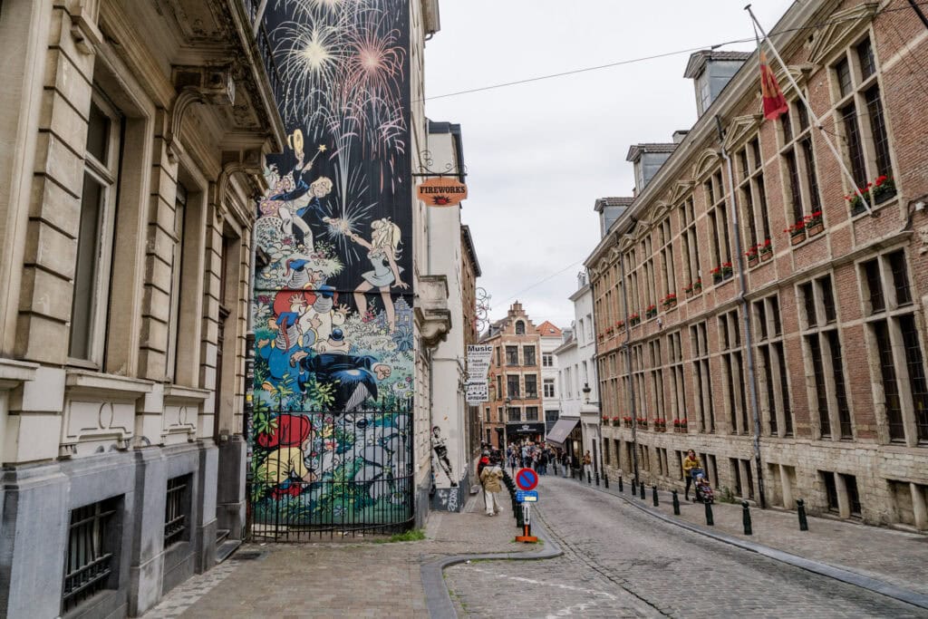Wat te doen in Brussel - Striproute