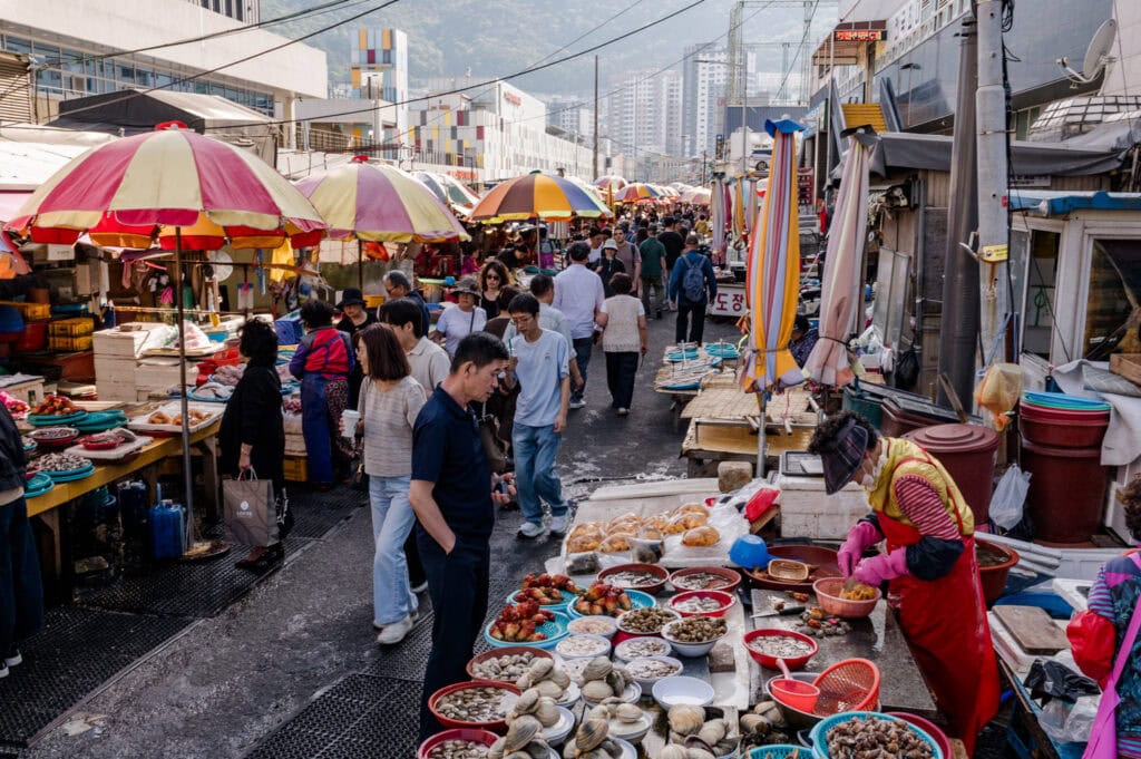 Wat te doen in Busan 0 Jagalchi vismarkt