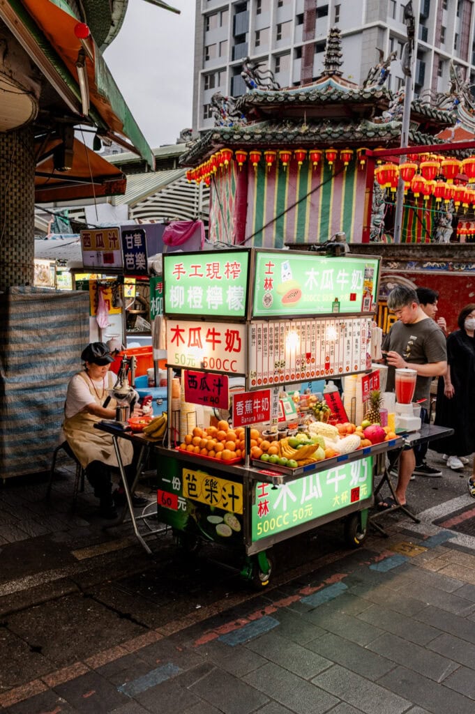 Shilin Night Market in Taiwan