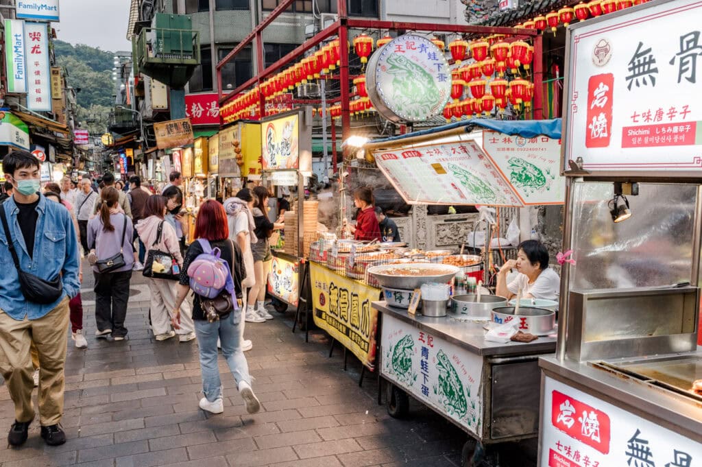 Shilin Night Market in Taiwan