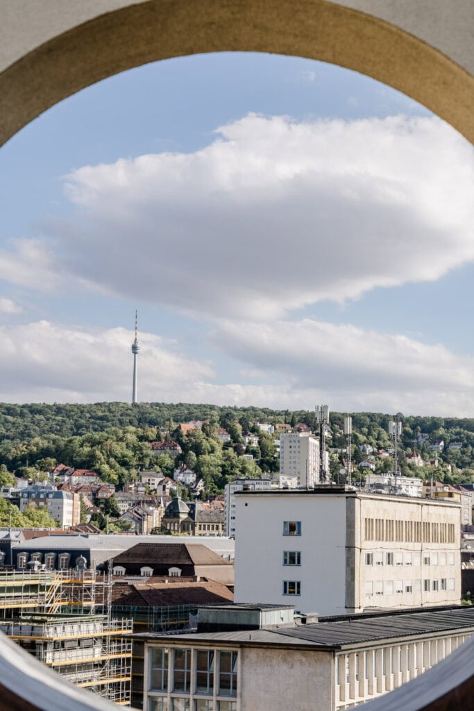 Wat te doen in Stuttgart - uitzicht vanaf Staatsgallerie
