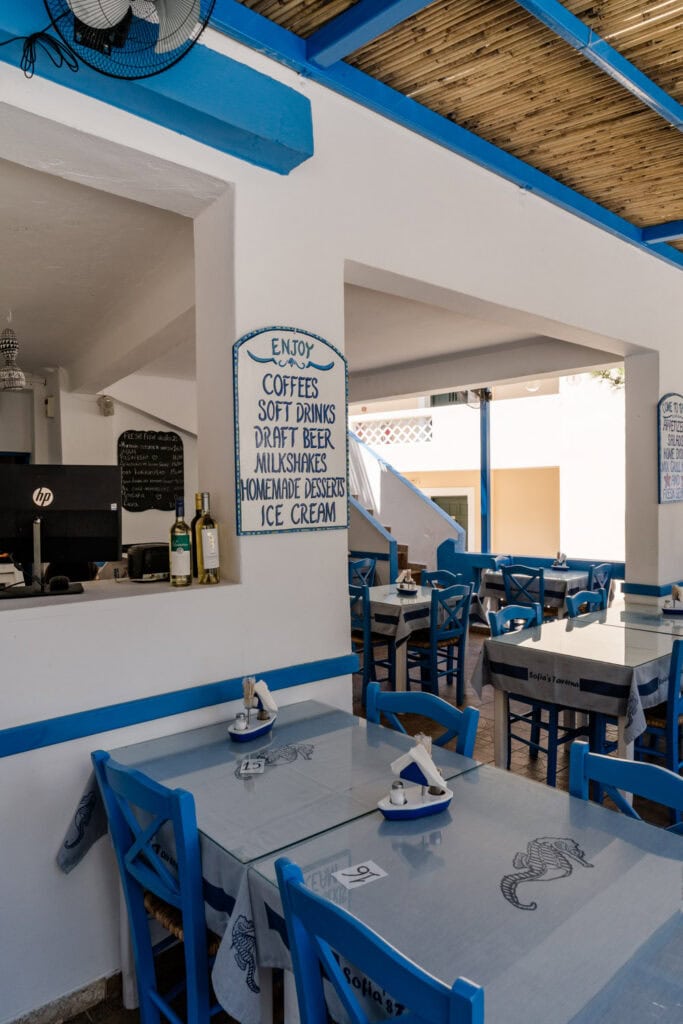 Lekker eten Karpathos - Sofia's taverna