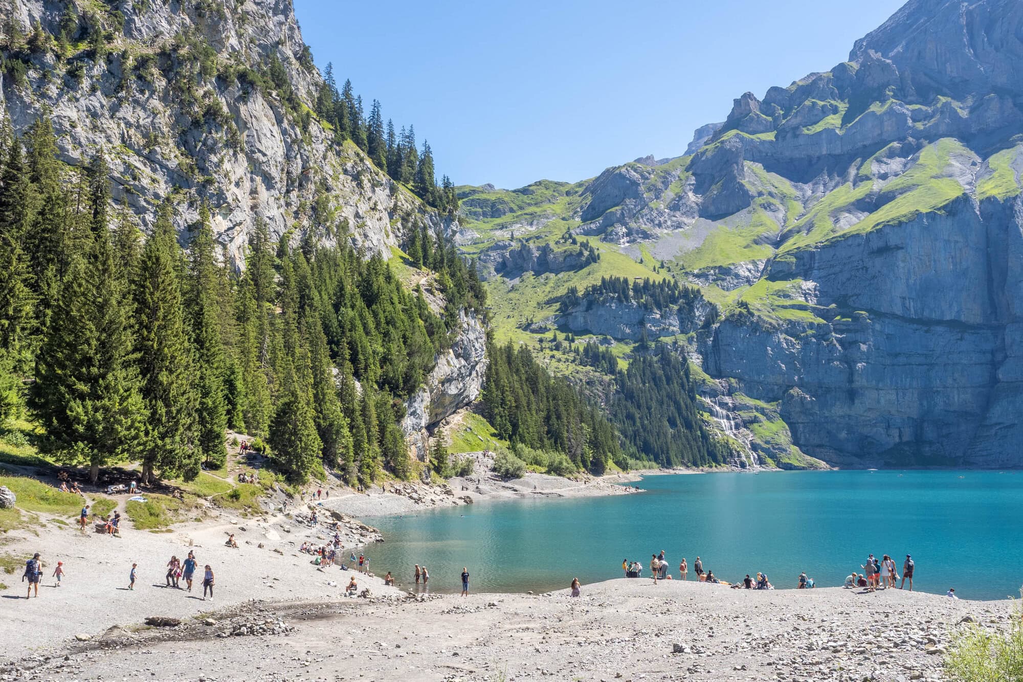 Oeschinensee - drukte