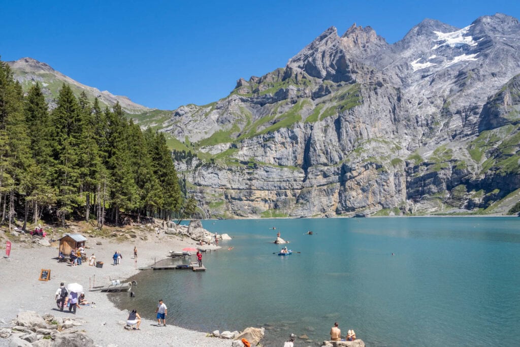 Oeschinensee - roeiboot huren